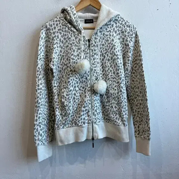 [BUNJANG] SPICA JPN Leopard Hoodie Zip-Up / SPICA JPN 레오파드 후드집업