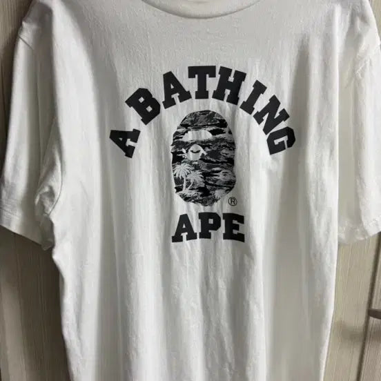 [BUNJANG] BAPE Short Sleeve T-Shirt White / 베이프 반팔티