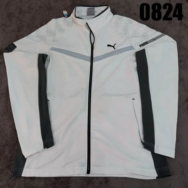 [BUNJANG] Puma Zip-Up Jacket White (L) / 푸마 집업 자켓 화이트 (L)