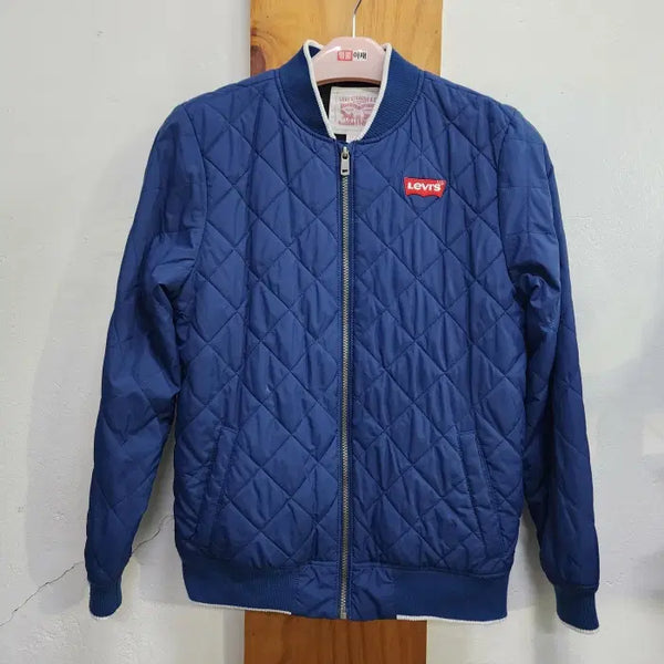 [BUNJANG] Levi's Diamond Quilting Blouson Jumper Blue / 리바이스 다이아 퀼팅 블루종 점퍼 블루 90