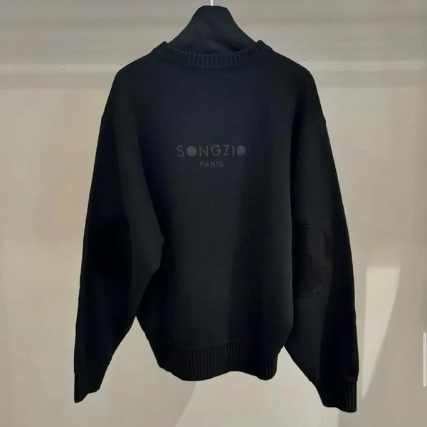 [BUNJANG] SONGZIO 24FW Blackeyes Elbow Patch Knit Size 46 / 24FW 송지오 블랙아이즈 엘보우 패치 니트 46사이즈