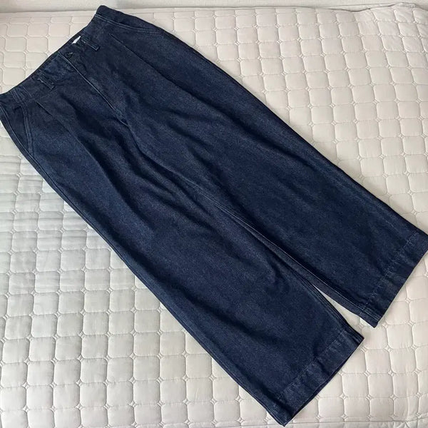 [BUNJANG] Thomasmore Indigo One-Tuck Denim Pants / L) 토마스모어 인디고 원턱 데님