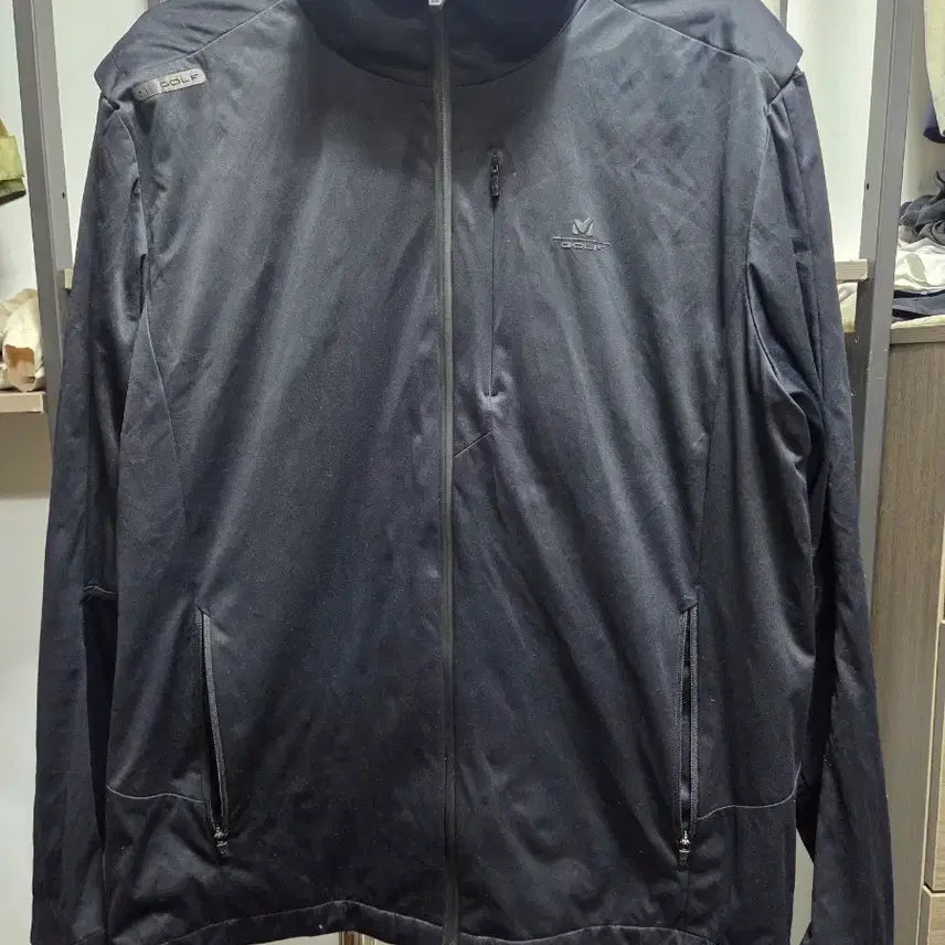 [BUNJANG] Millet Golf Black Zip-Up Jacket / 밀레 골프 블랙 집업 자켓