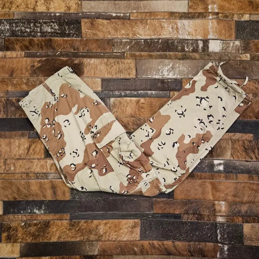 [BUNJANG] US Army 6-Color Desert Camo Cargo Pants (Medium-Regular) / 미군 데저트 카모 팬츠