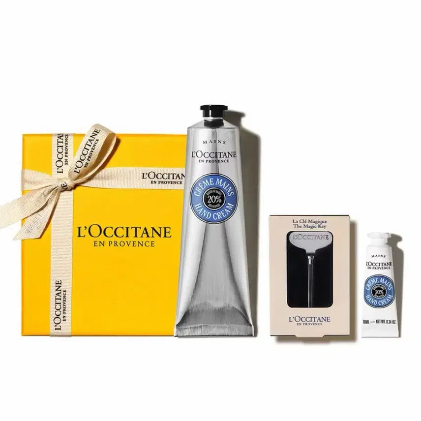 [BUNJANG] L'Occitane Shea Butter Hand Cream 150ml Set / 신세계백화점정품 새상품 록시땅  시어 버터 핸드 크림 150ml 세트 (카리테 콩포르)(+매직키+디럭스 1종)