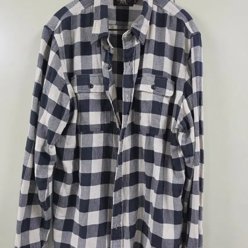 [BUNJANG] RRL Buffalo Check Flannel Shirt - Size L / RRL 버팔로 체크 플란넬 셔츠  L