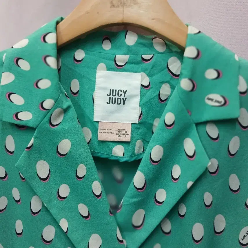 [BUNJANG] Juicy Judy Polka Dot Pattern Shirt Jacket / 주시주디 도트 패턴 셔츠 자켓