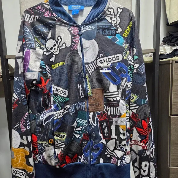 [BUNJANG] Adidas Patterned Zip-Up Jacket / 아디다스 패턴 집업 자켓