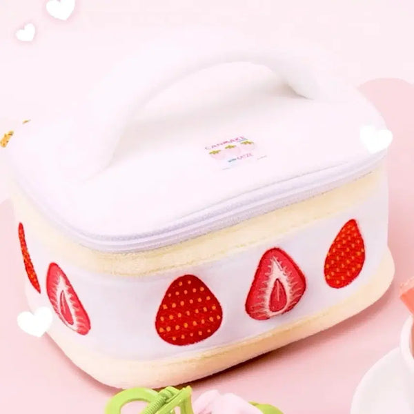 [BUNJANG] Canmake x Katze Strawberry Sando Pouch / 캔메이크 X 캇제 딸기 산도 파우치