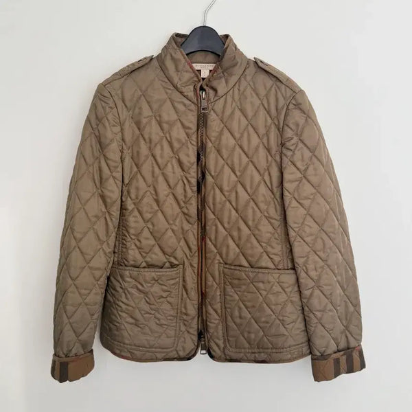 [BUNJANG] Burberry Quilted Jacket Khaki Brown / 버버리 퀼팅 자켓 카키브라운