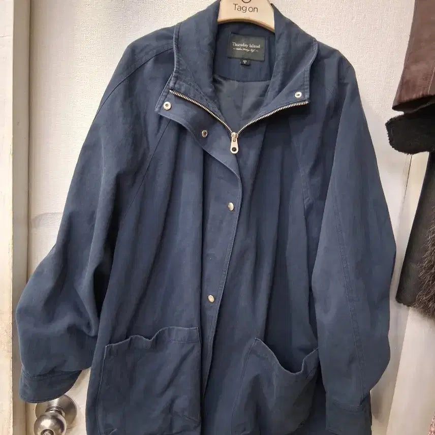 [BUNJANG] Thursday Island Navy Jacket (Size S) / 써스데이 아일랜드 네이비 자켓  S