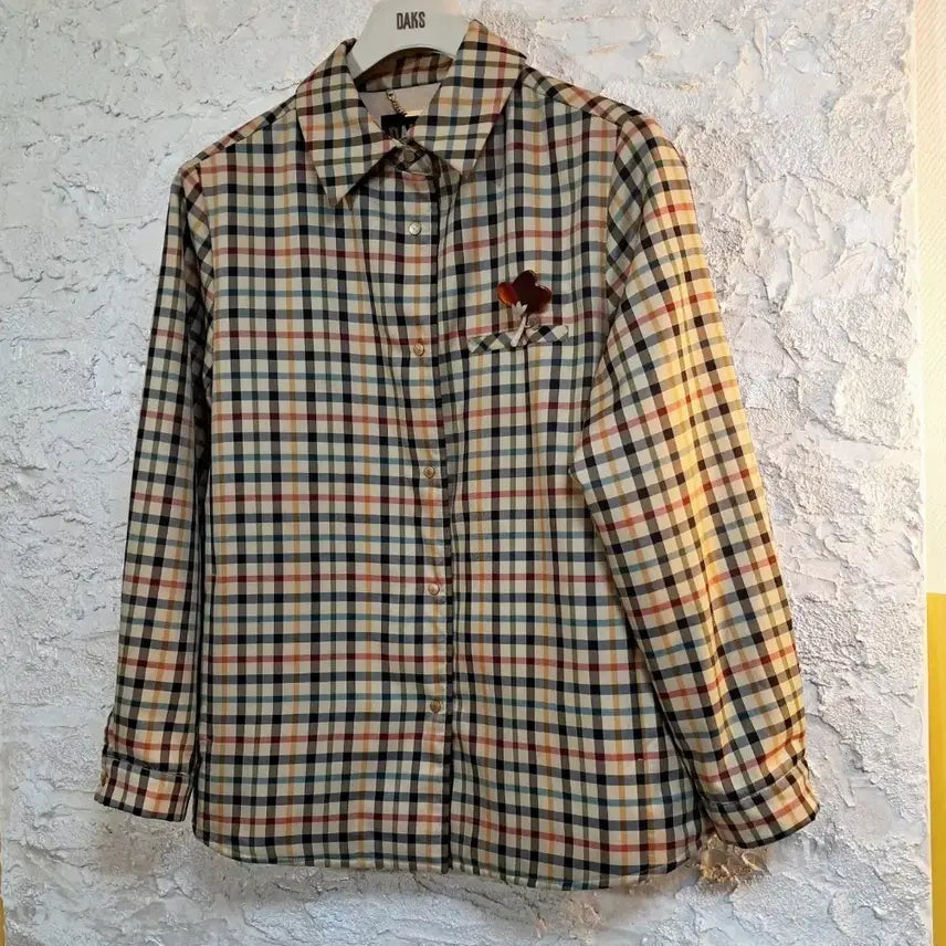 [BUNJANG] DAKS Check Pattern Lightweight Padded Jacket / (95호) DAKS 닥스 체크패턴 경량패딩자켓