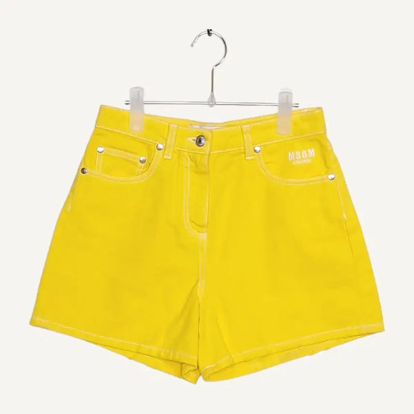 [BUNJANG] MSGM Yellow Shorts Size 40 / 엠에스지엠 MSGM 노란색 반바지 40_A823