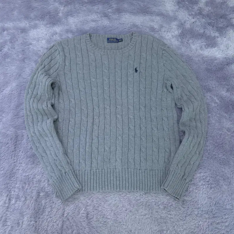 [BUNJANG] Polo Cable Knit Sweater / M 165/92A 폴로 꽈배기 니트 | 0810A39
