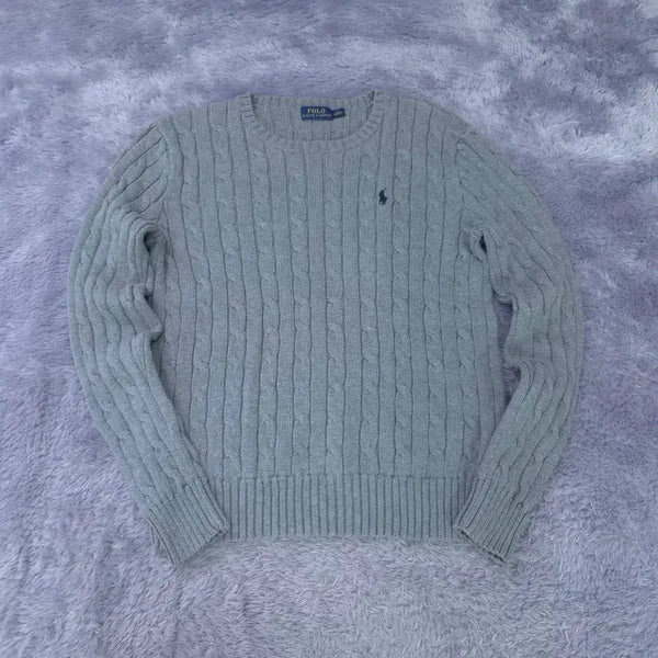 [BUNJANG] Polo Cable Knit Sweater / M 165/92A 폴로 꽈배기 니트 | 0810A39