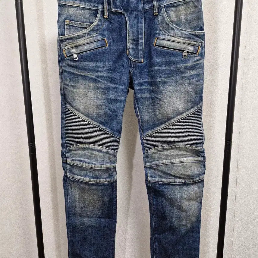 [BUNJANG] Balmain FW14 Washed Biker Jeans / [29] 발망 FW14 워싱 바이커진