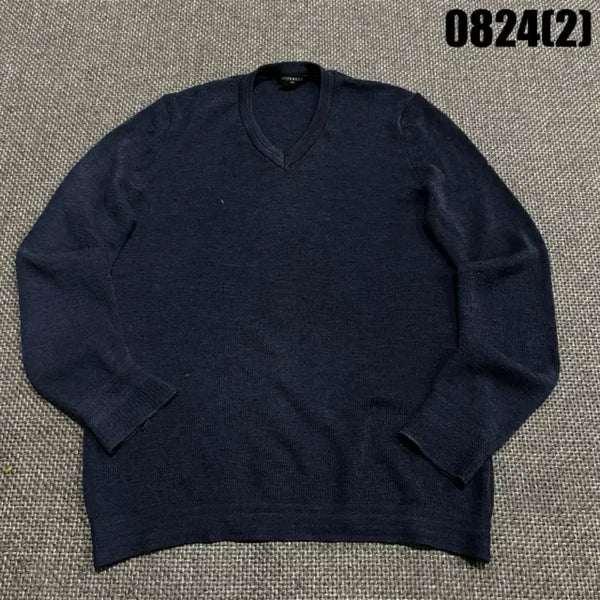 [BUNJANG] Intermezzo Navy V-Neck Knit Size L / 인터메조 네이비 V넥 니트 l