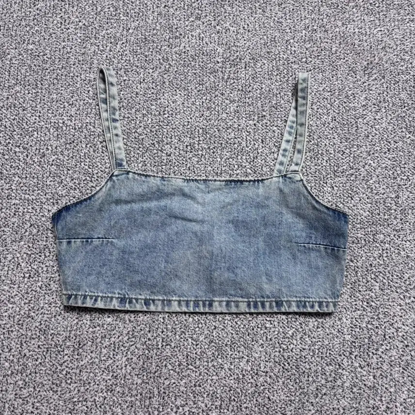 [BUNJANG] H&M Divided Denim Bustier / 4 H&M Divided 데님 뷔스티에 0823