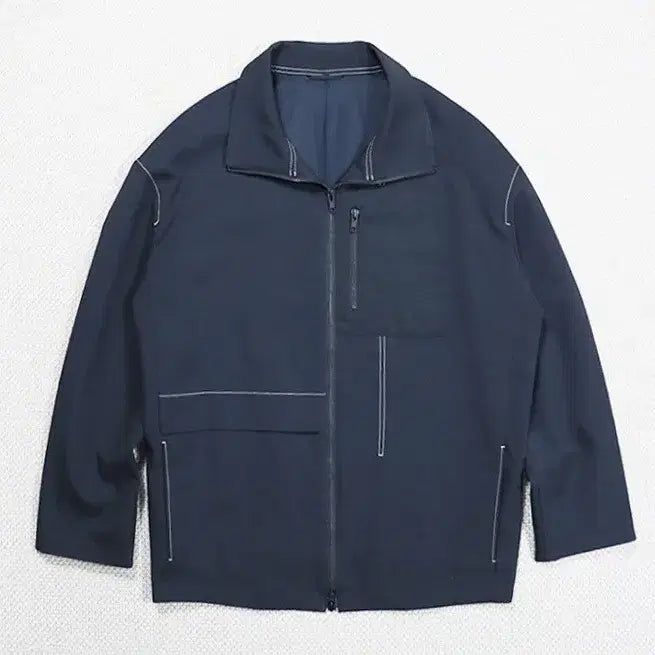 [BUNJANG] PUBLIC TOKYO Stitch Zip-Up Jacket (Size 105) / (정품)PUBLIC TOKYO 스티치 집업 자켓 (105)