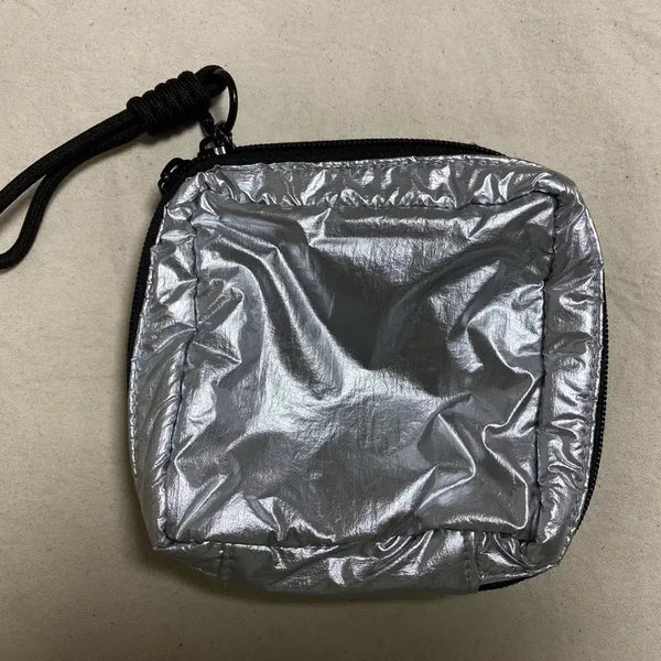 [BUNJANG] Daiso Silver Strap Pouch / 다이소 실버 스트랩 파우치