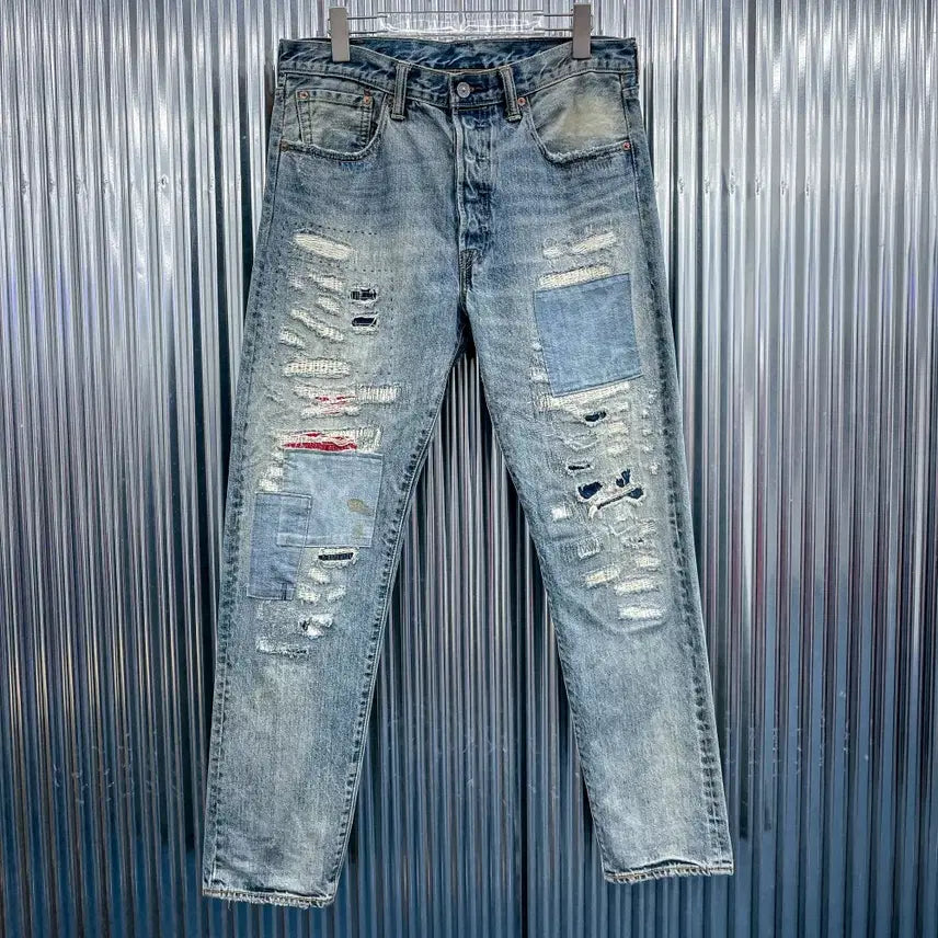 [BUNJANG] Levi's 501 Distressed Denim Pants / 리바이스 501 디스트로이드 데님 팬츠 (국내 32) DA211