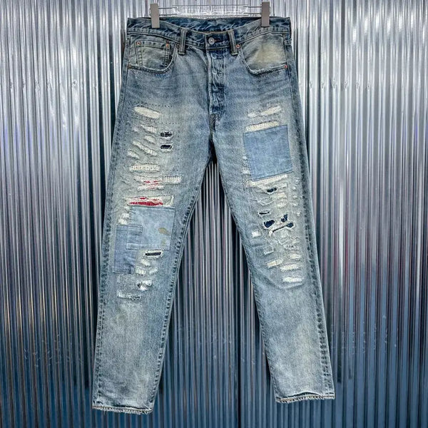 [BUNJANG] Levi's 501 Distressed Denim Pants / 리바이스 501 디스트로이드 데님 팬츠 (국내 32) DA211