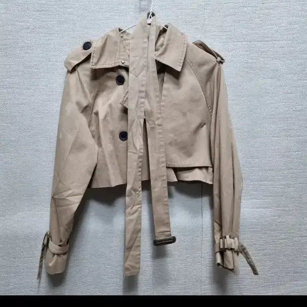[BUNJANG] V021 Cropped Trench Coat / v021 크롭 트렌치 코트