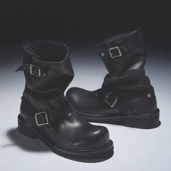 [BUNJANG] Romantic Move New Steelbound Washed Black Engineered Boots 285 / 로맨틱무브 뉴 스틸바운드 엔지니어드부츠 워싱블랙 285size