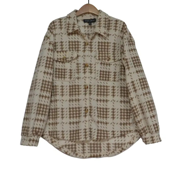 [BUNJANG] INNER CIRCLE Check Fleece Oversized Shirt Jacket M / INNER CIRCLE 체크 플리스 오버핏 셔츠 자켓 M
