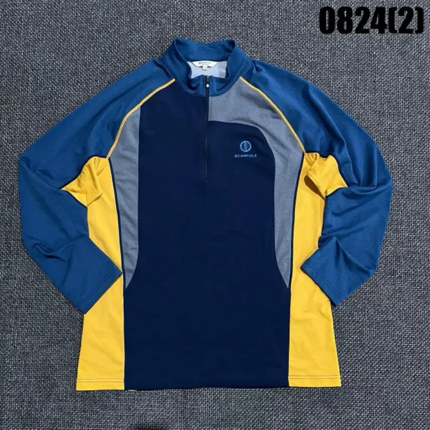 [BUNJANG] Beanpole Long Sleeve T-Shirt Navy/Yellow XL / 빈폴 긴팔 티셔츠 네이비/옐로우 xl