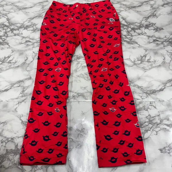 [BUNJANG] Parigence Lip Pattern Golf Pants / [정품/2] 파리게이츠 립 패턴 골프바지