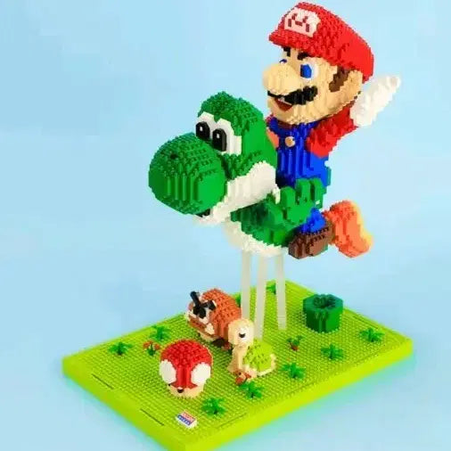 [BUNJANG] Super Mario & Yoshi Block Figure Set / 슈퍼마리오 요시 블록 피규어