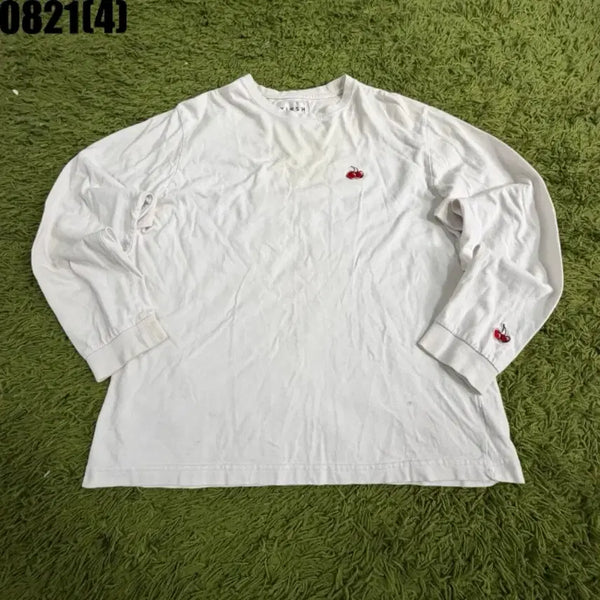 [BUNJANG] Kirsh Cherry Short Sleeve T-Shirt White / 키르시 체리 반팔 티셔츠 화이트 0821