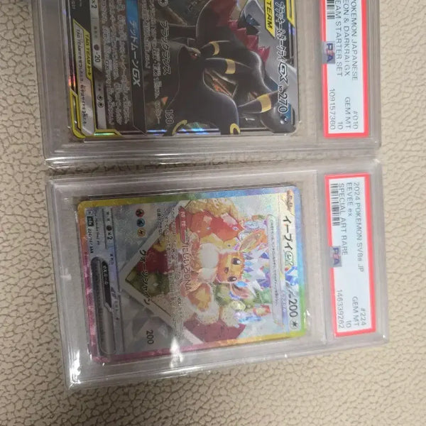 [BUNJANG] Darkrai & Cresselia Tag Team PSA 10 / 이브이sar 블래키&다크라이 태그팀 psa10