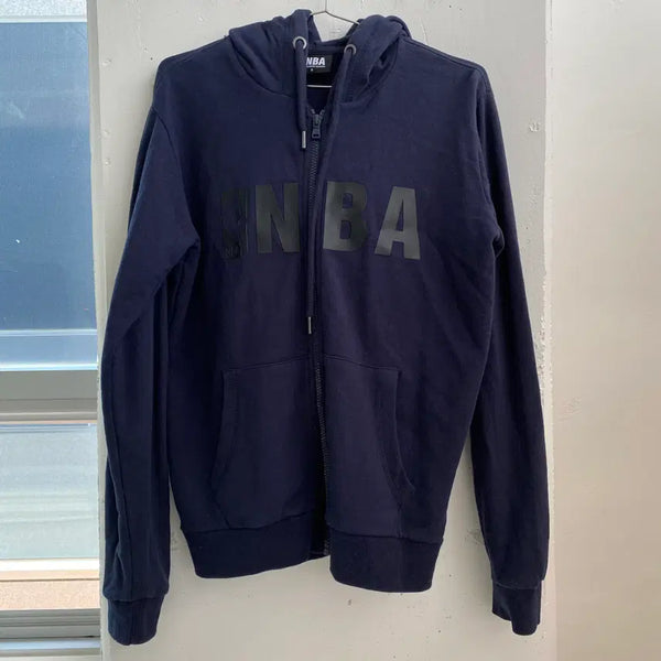 [BUNJANG] NBA Navy Hooded Zip-Up Jacket / (S) NBA 네이비 후드 집업