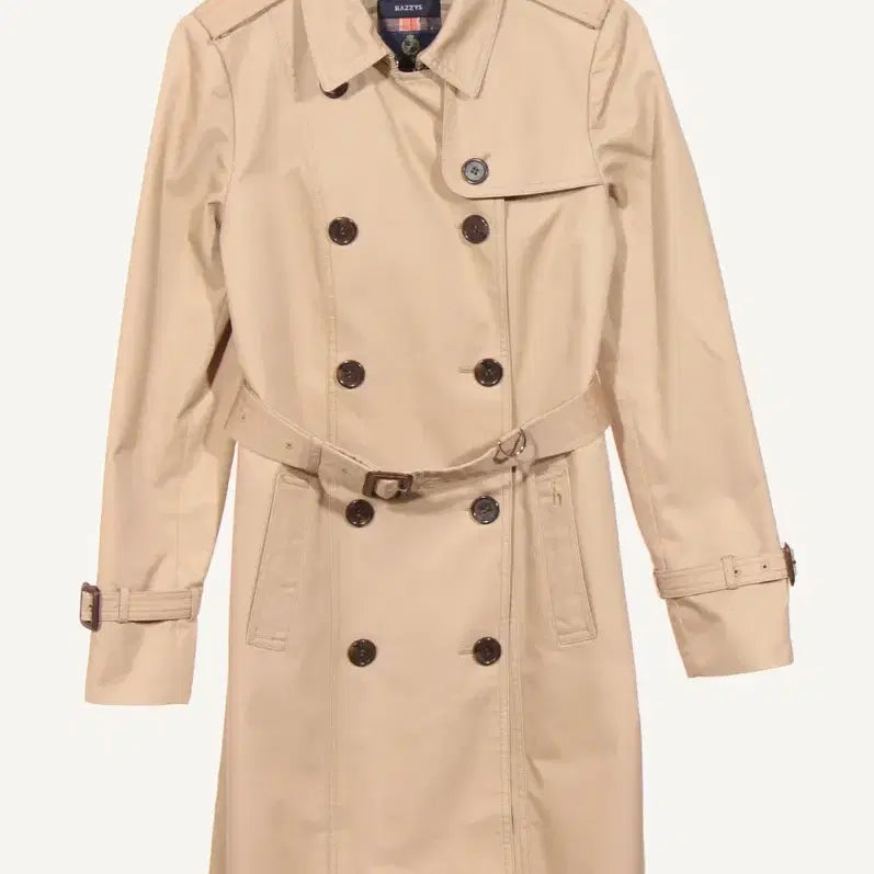 [BUNJANG] Hazzys Beige Trench Coat / 헤지스 트렌치코트 베이지