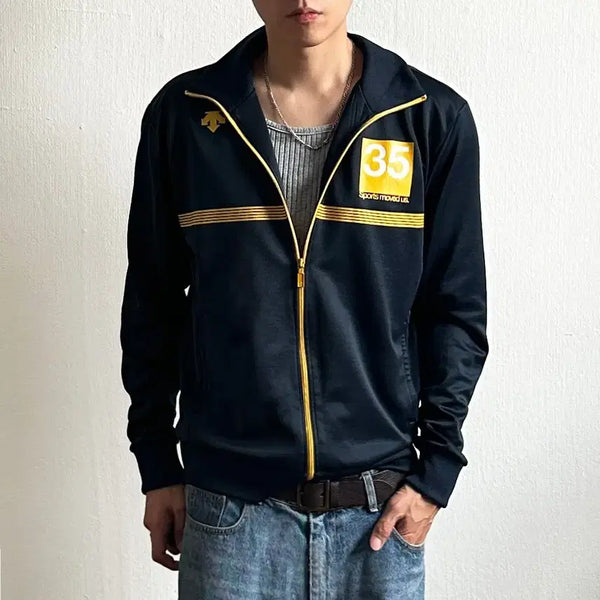 [BUNJANG] Descente Polyester Cotton Blend Zip-Up Jacket / Descente 35 집업