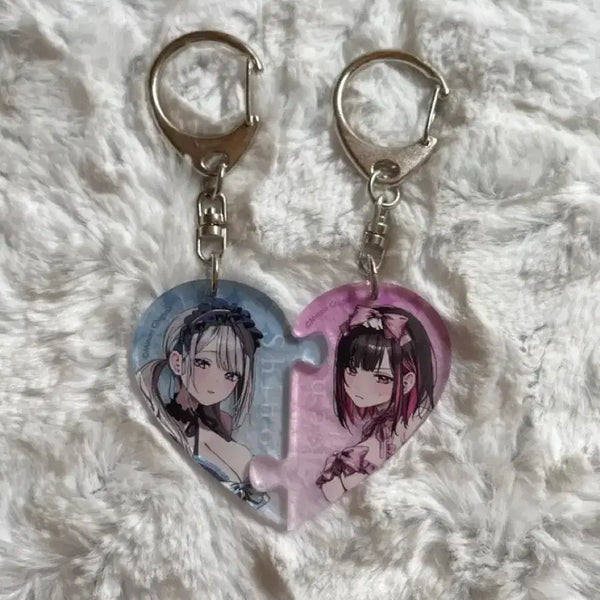 [BUNJANG] Shiro & Ren Acrylic Keyring / 시노와 렌 아크릴 키링 백합 굿즈