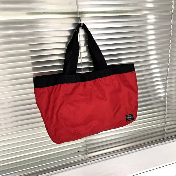 [BUNJANG] Porter Round-Tote Bag S (Red) Nylon / PORTER ROUND-TOTE BAG S(Red) 포터 토트백