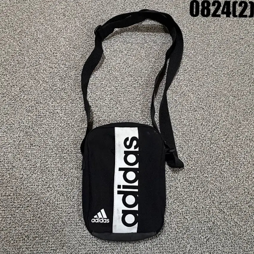 [BUNJANG] Adidas Crossbody Bag Black 0824 / 아디다스 크로스백 블랙 0824