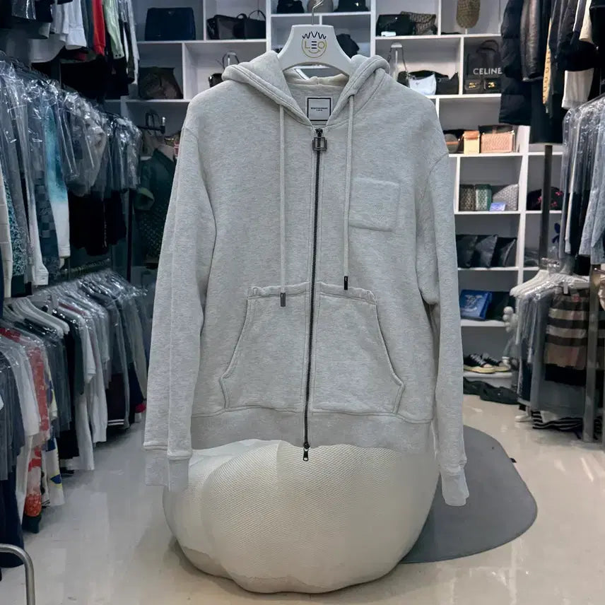 [BUNJANG] Wooyoungmi Square Hoodie Zip-up / 우영미 스퀘어 후드집업