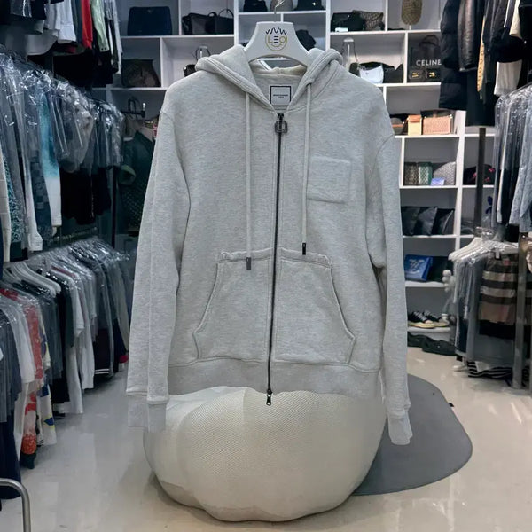 [BUNJANG] Wooyoungmi Square Hoodie Zip-up / 우영미 스퀘어 후드집업