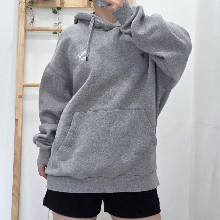 [BUNJANG] Puma L Gray Hoodie / [프립]L/푸마 그레이 후드티