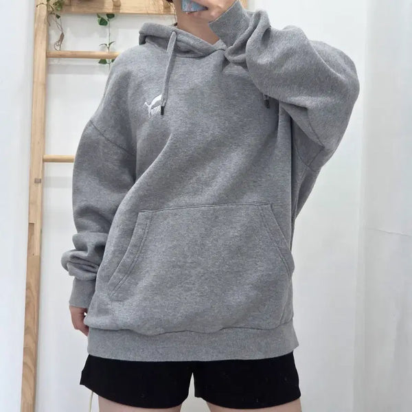 [BUNJANG] Puma L Gray Hoodie / [프립]L/푸마 그레이 후드티