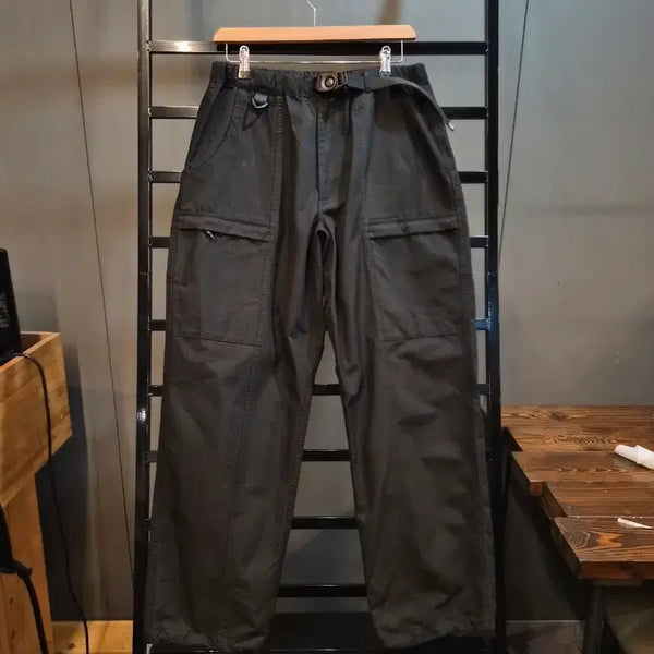[BUNJANG] OUTSTANDING Buckle Banding Utility Cargo Pants Black / [L] 아웃스탠딩 OUTSTANDING 버클 밴딩 유틸리티 카고 팬츠 블랙 4.9