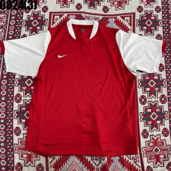 [BUNJANG] Nike Short Sleeve T-Shirt Red/White Size L / 나이키 반팔티 빨강/흰색 L 8/24
