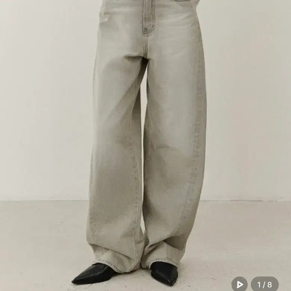 [BUNJANG] MOHAN TVF Curved Divided Denim Grey M Size / 모한 TVF 커브드 디바이디드 데님 그레이 m사이즈