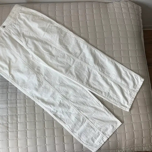 [BUNJANG] Urban Type Linen-like Denim Pants White L / L) 어반디타입 린넨라이크 데님 팬츠 화이트