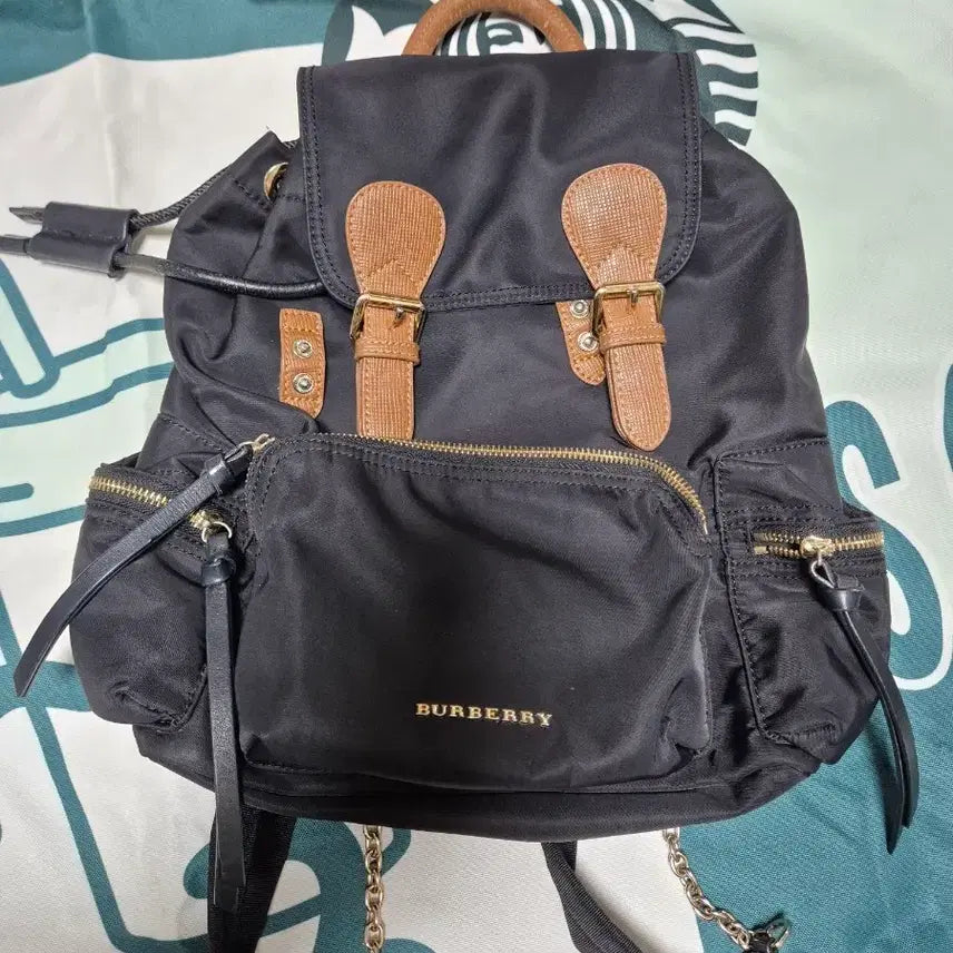 [BUNJANG] Burberry Black Leather Backpack / 버버리 블랙 백팩