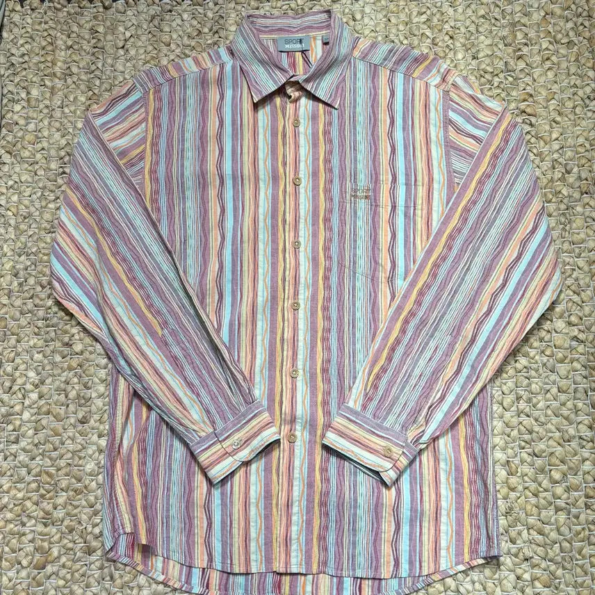 [BUNJANG] MISSYONISPORTS Stripe Shirt / 미쏘니스포츠 스트라이프 셔츠 (ㅎ5906)